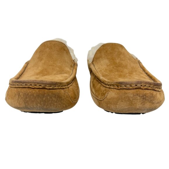 UGG Australia Ascot Suede Shearling Slip on Loafer Moccasin Slides men's size 9 - Picture 2 of 9